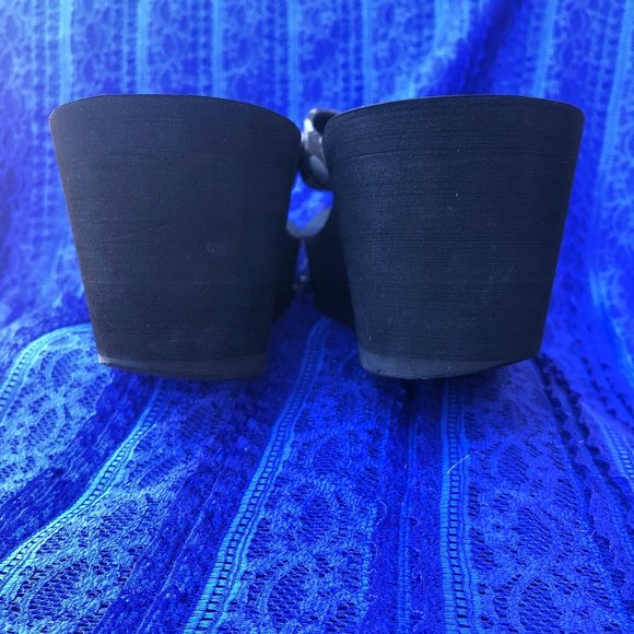 SOLD Coach Jen Platform Sandals/ Flip Flop- Smoke Coal- Size 9- Coach Logo - Picture 8 of 10